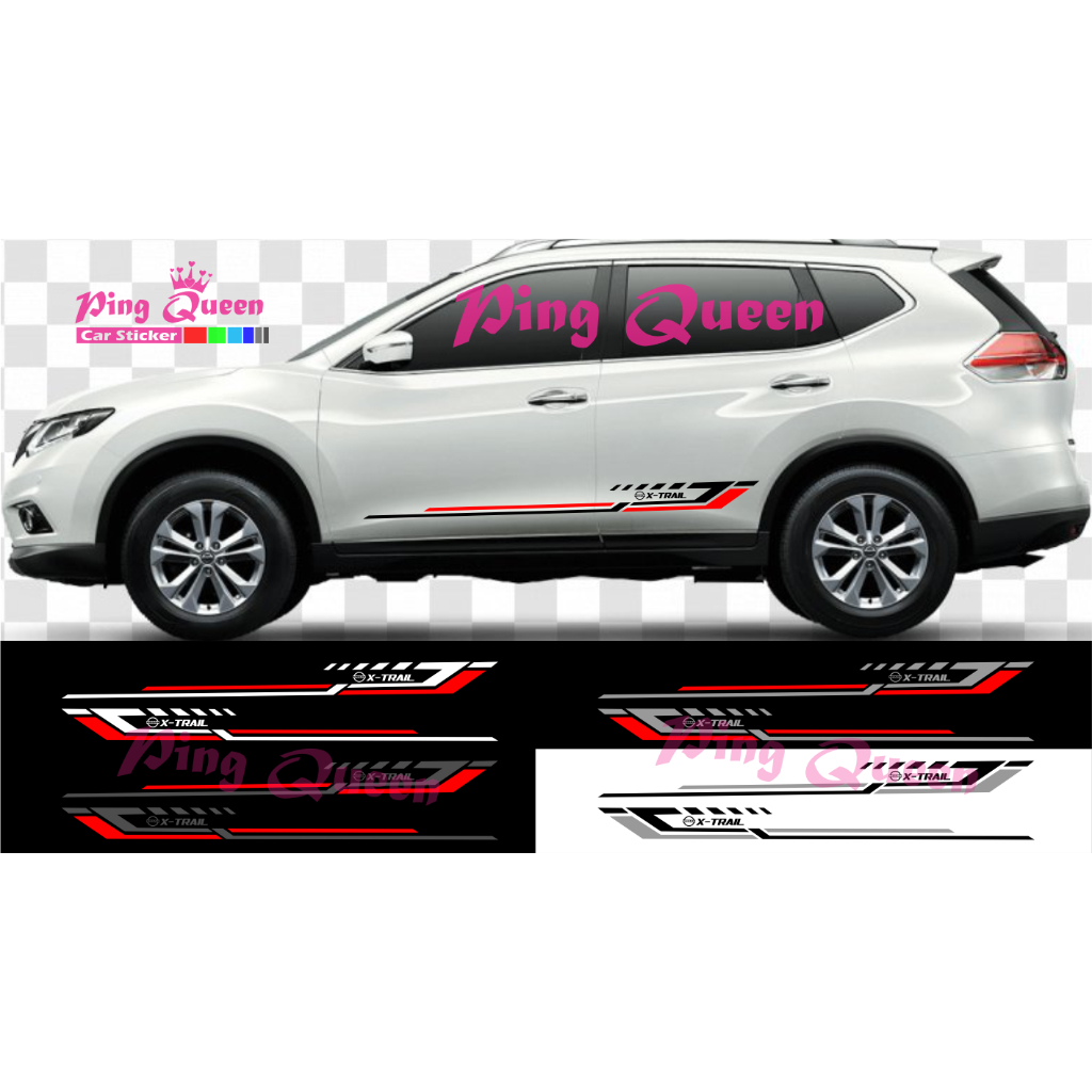 STICKER MOBIL NISSAN XTRAIL STICKER STRIPING VARIASI MOBIL XTRAIL
