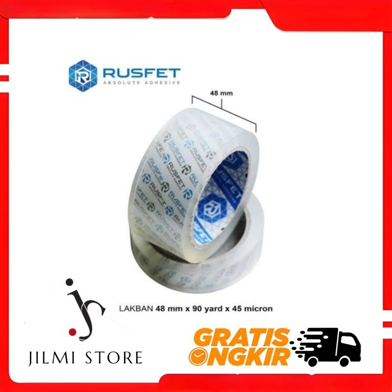 

Lakban Rusfet Premium 48mm 90 Yard