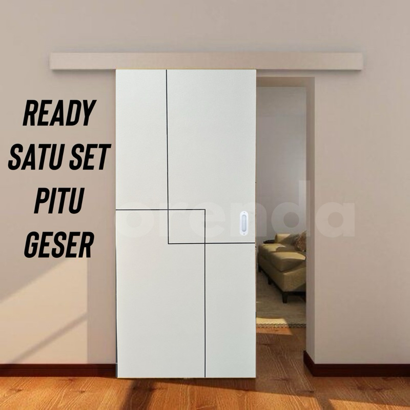 SATU SET PINTU SLEDING/GESER | PINTU KAMAR GESER | PINTU SLEDING | PINTU KAMAR