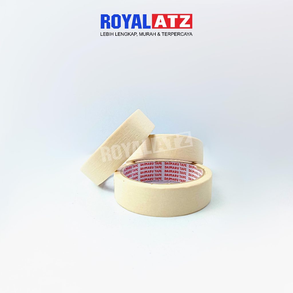 

Isolasi Kertas / Daimaru Masking Tape Ukuran Lebar 24 mm x 15 Yard