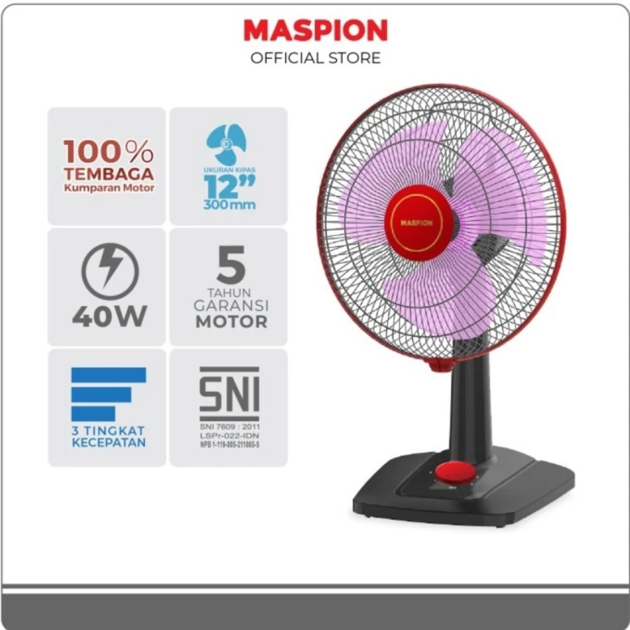 Kipas Angin Maspion 12" Inchi EX-307 / Maspion Kipas Angin EX-307