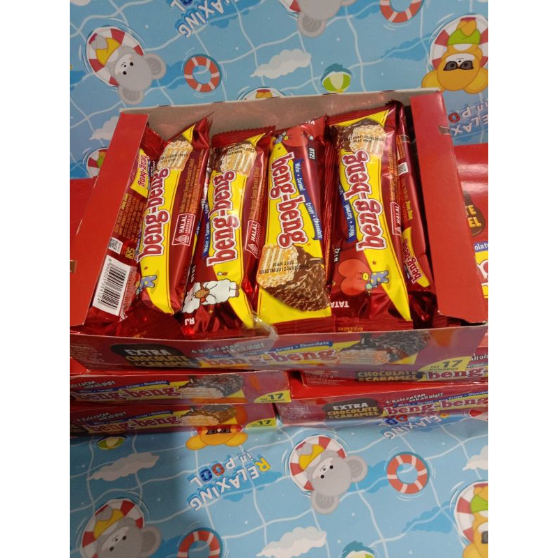 

Beng beng reguler 425 gram ( perbox isi 17 pcs @25 g)