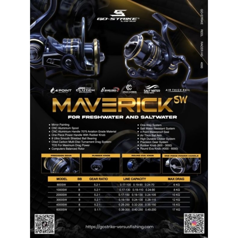 REEL GO-STIKE MAVERICK SW 4000 & 6000
