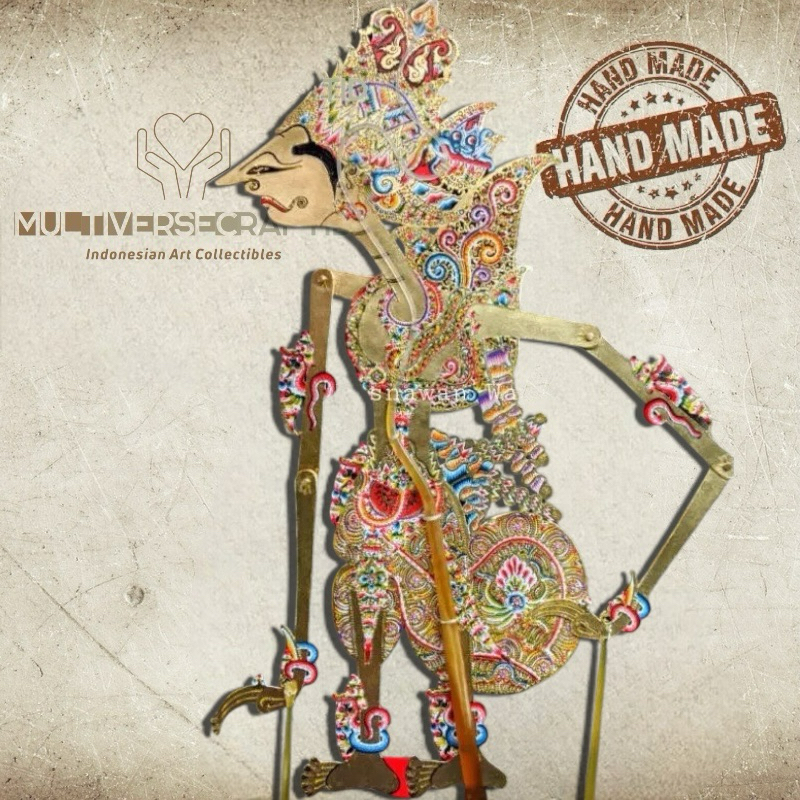 MULTIVERSECRAFTID Wayang Alusan Prabu Dwarawati/Prabu Narasinga/Kresna Alusan Bahan Premium Kulit As