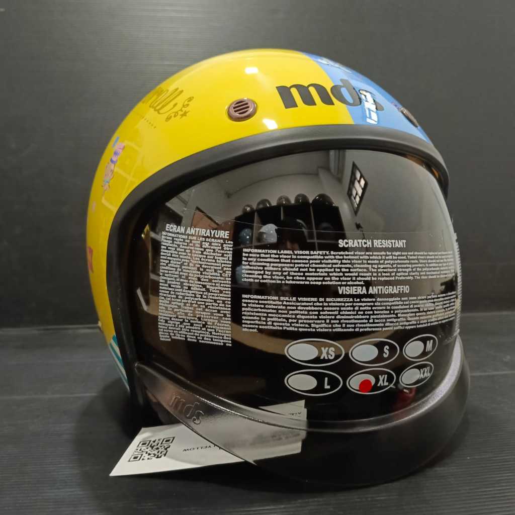 HELM MDS RETRO MAGNUM SANRIO CINNAMOROLL #3 LEMON YELLOW HALF FACE