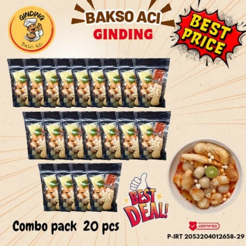

BASO ACI GINDING PAKET MURAH 20 PCS