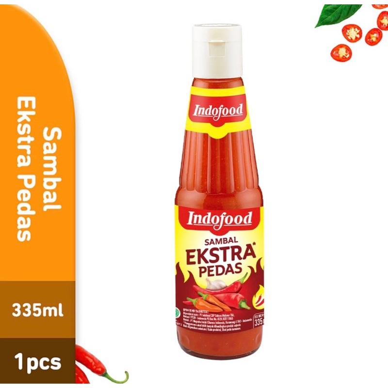 

Sambal Indofood Ekstra Pedas Botol 335 ml