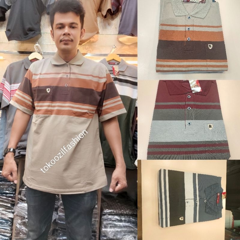 KAOS KERAH PRIA DEWASA/KAOS KERAH SALUR  KANTONG