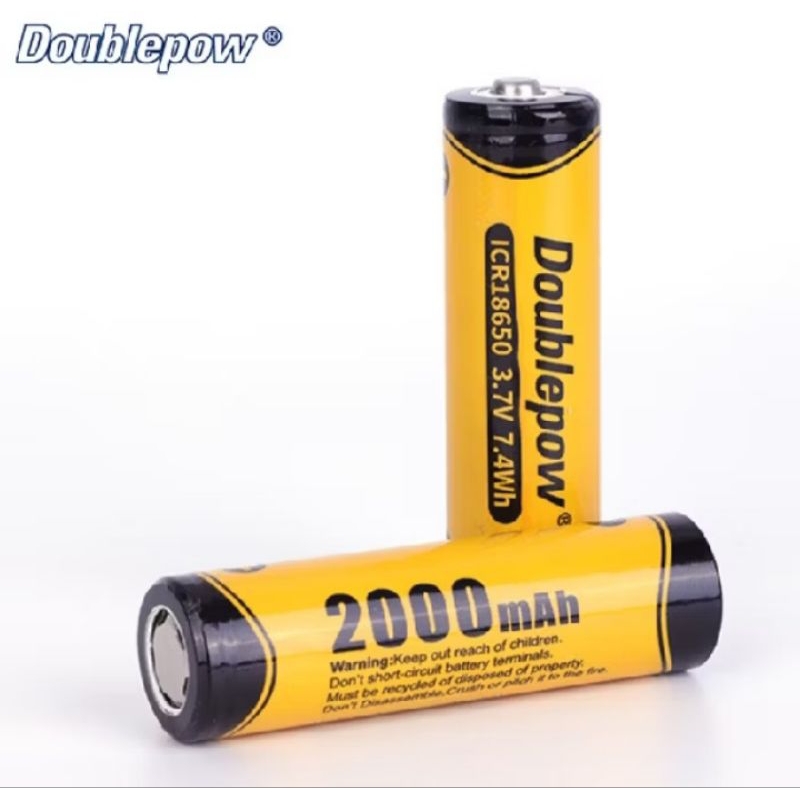 Baterai 18650 Doublepow 2000mah Mataram