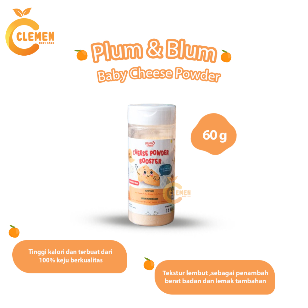 

Plum & Blum Baby Cheese Powder Bubuk Keju Mpasi Cheddar