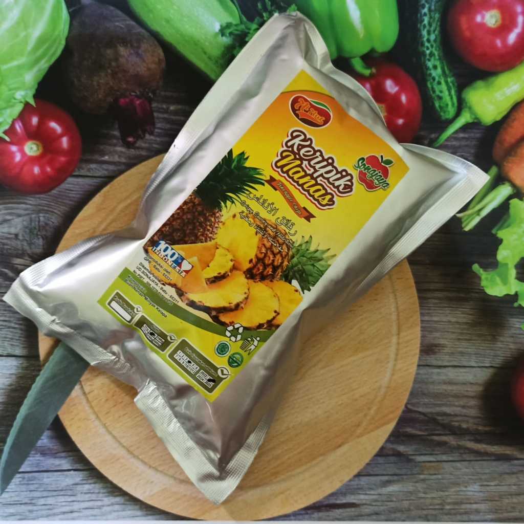 

Keripik buah Nanas Premium vakum frying - 100% asli buah segar - Halal