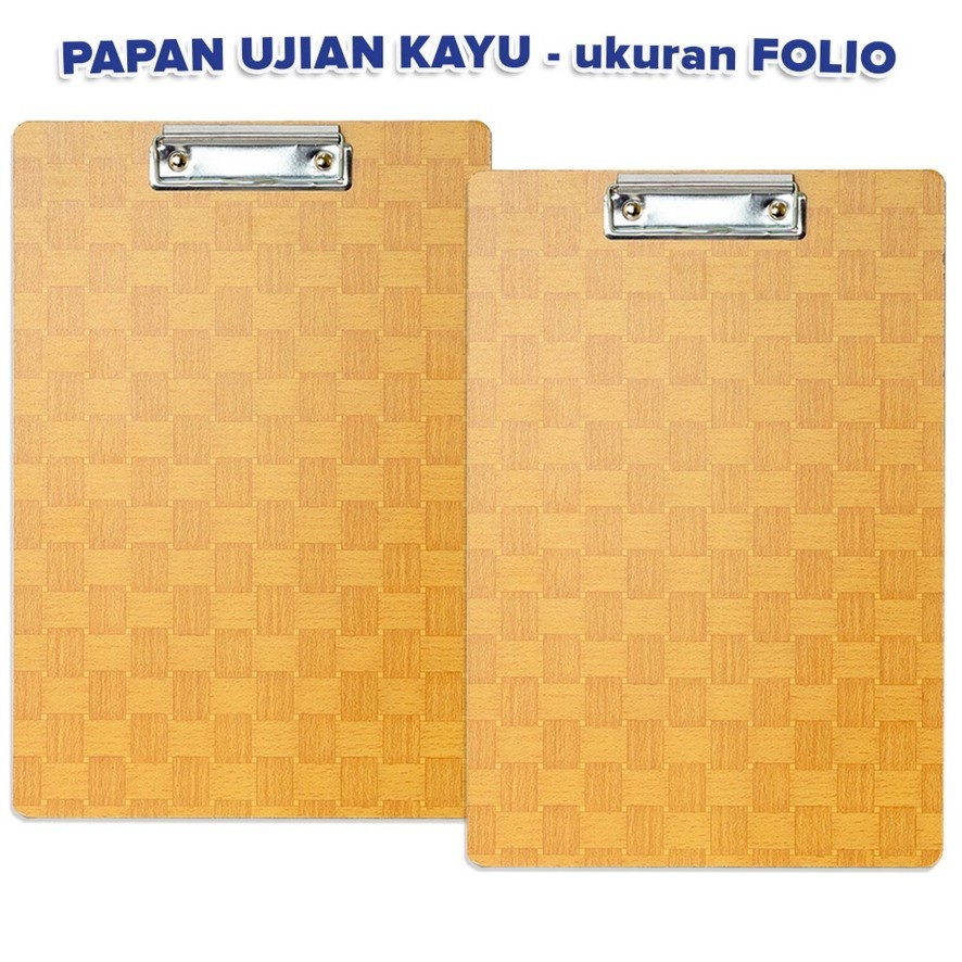 

Papan Jalan / Papan Ujian Clipboard Folio alas KAYU F4