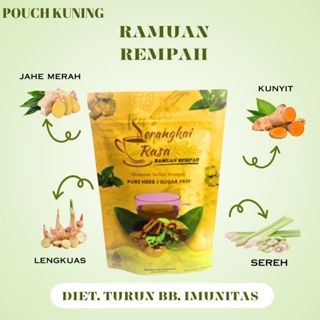 

[ POUCH KUNING ] Teh Detox | Teh celup Rempah | JSR | Imunitas | Ramuan Rempah