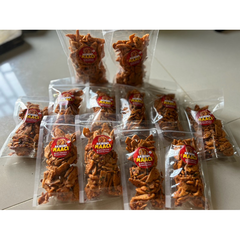 

Basreng pedas daun jeruk
