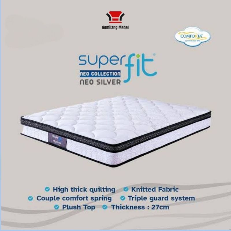 Spring bed neo silver l spring bed comforta l springbed makassar