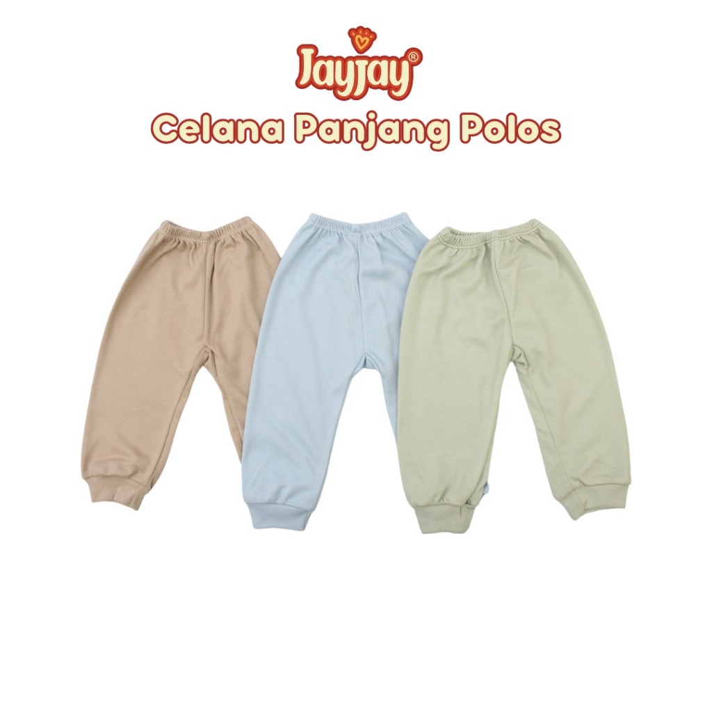 1Lusin Jayjay Celana Panjang Bayi Polos - Celana Bayi Panjang Polos