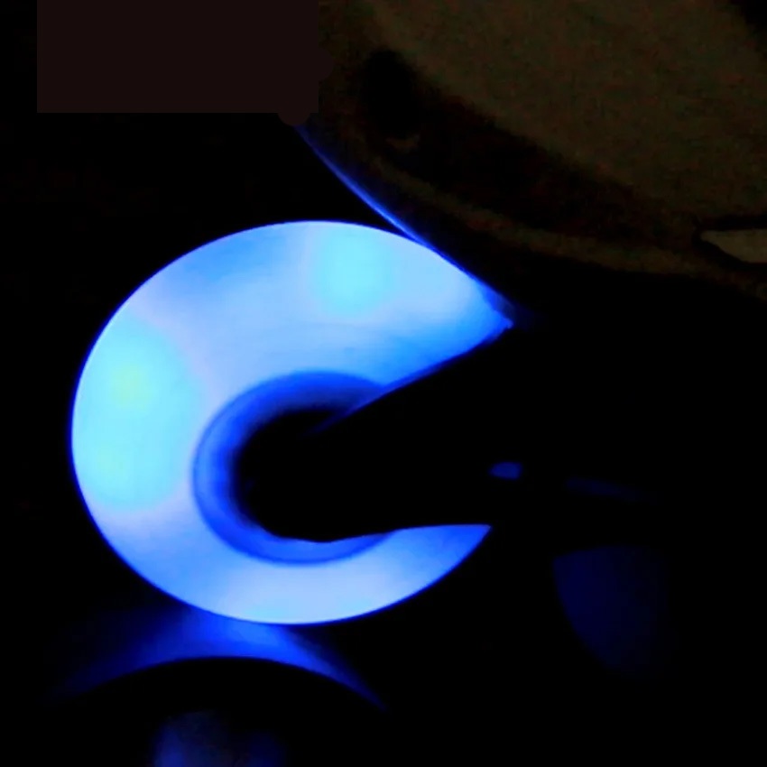 wheels Inline skate Ban karet Nyala BIRU 80mm 85A 80 mm LED sepatu roda
