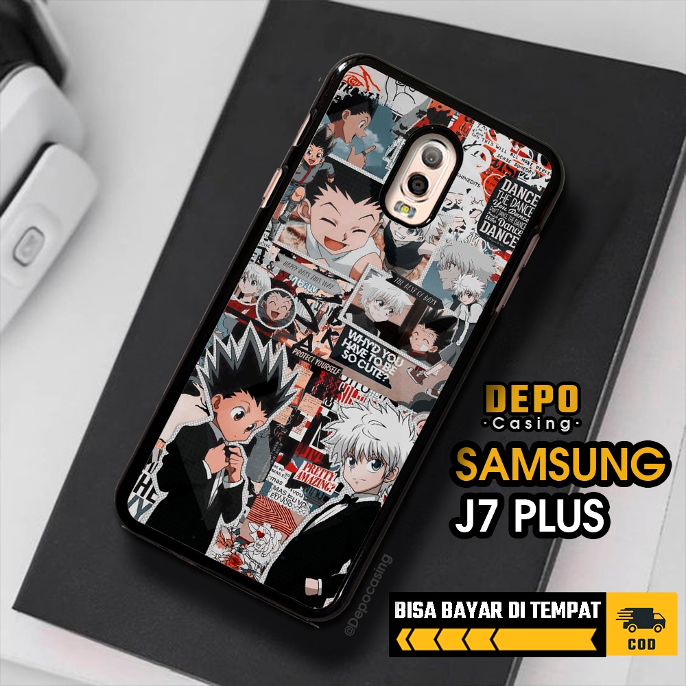Case Samsung J7 Plus Casing Samsung J7 Plus Casing Depo Casing [HXH] Case Glossy Case Aesthetic Cust