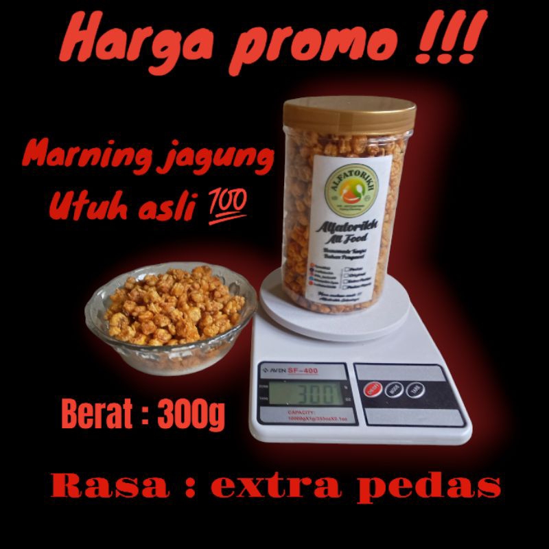 

MARNING JAGUNG EXTRA PEDAS 300G RENYAH GURIH MANTAP