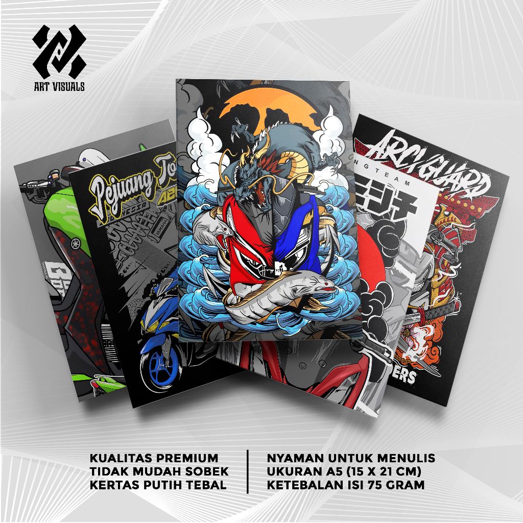

Buku Tulis Custom Tema Otomotif NMAX PCX AEROX Terlengkap Termurah Model Bebas Pilih Foto / Buku Tulis Sekolah / Buku Catatan