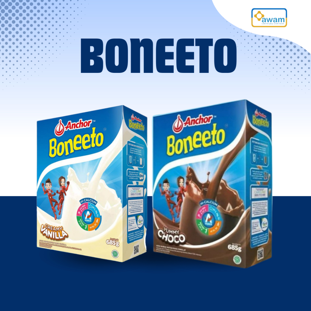 

Boneeto Susu Bubuk Anak Sekolah 685 gr - Nutrisi Pertumbuhan Anak untuk Daya Pikir dan Tubuh Aktif