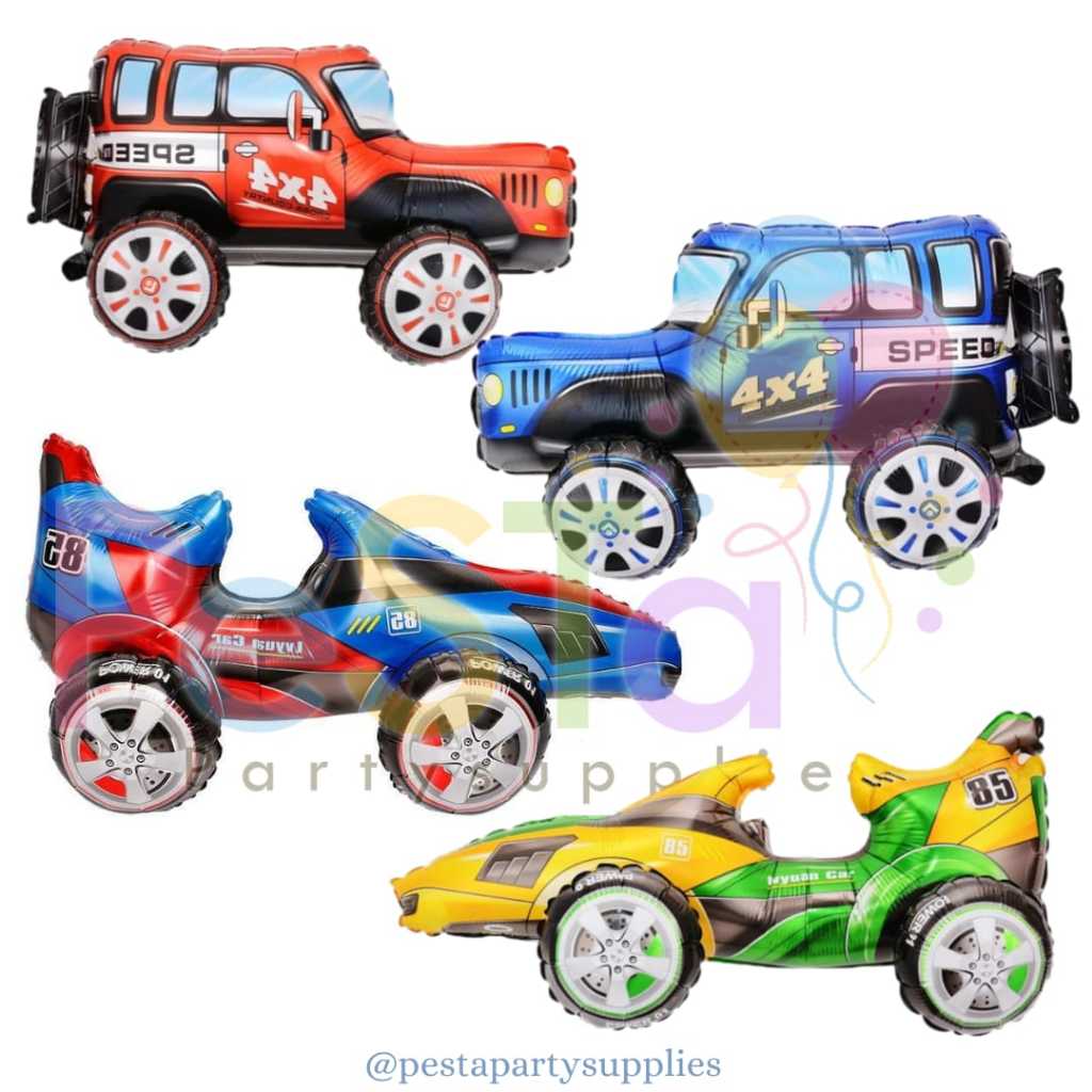Balon foil jumbo Car/Balon foil mobil jeep 4D/Balon foil mobil balap 4D/Balon foil Kendaraan/BaLon f