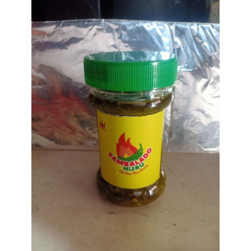 

sambalado hijau uda reza enak mantap berat isi 110gram