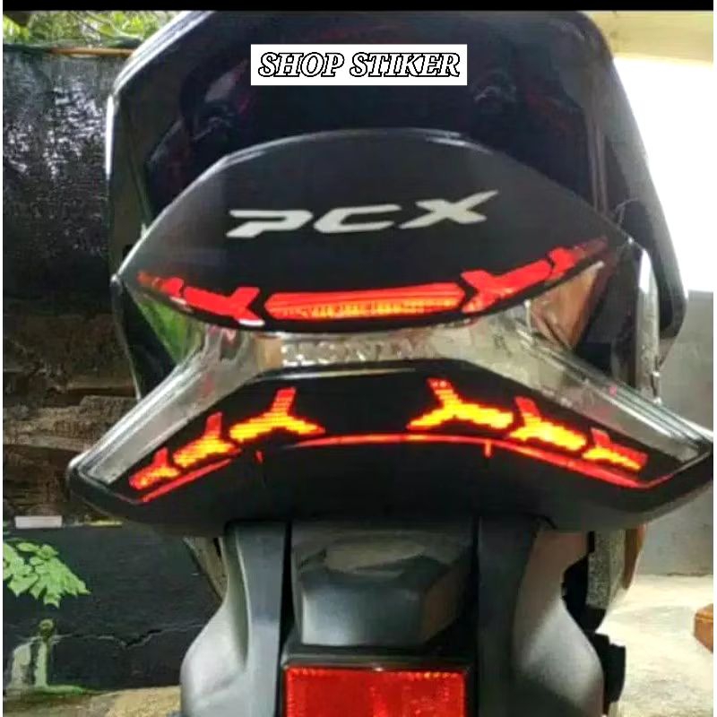 STIKER STOP LAMP LAMPU BELAKANG PCX 150
