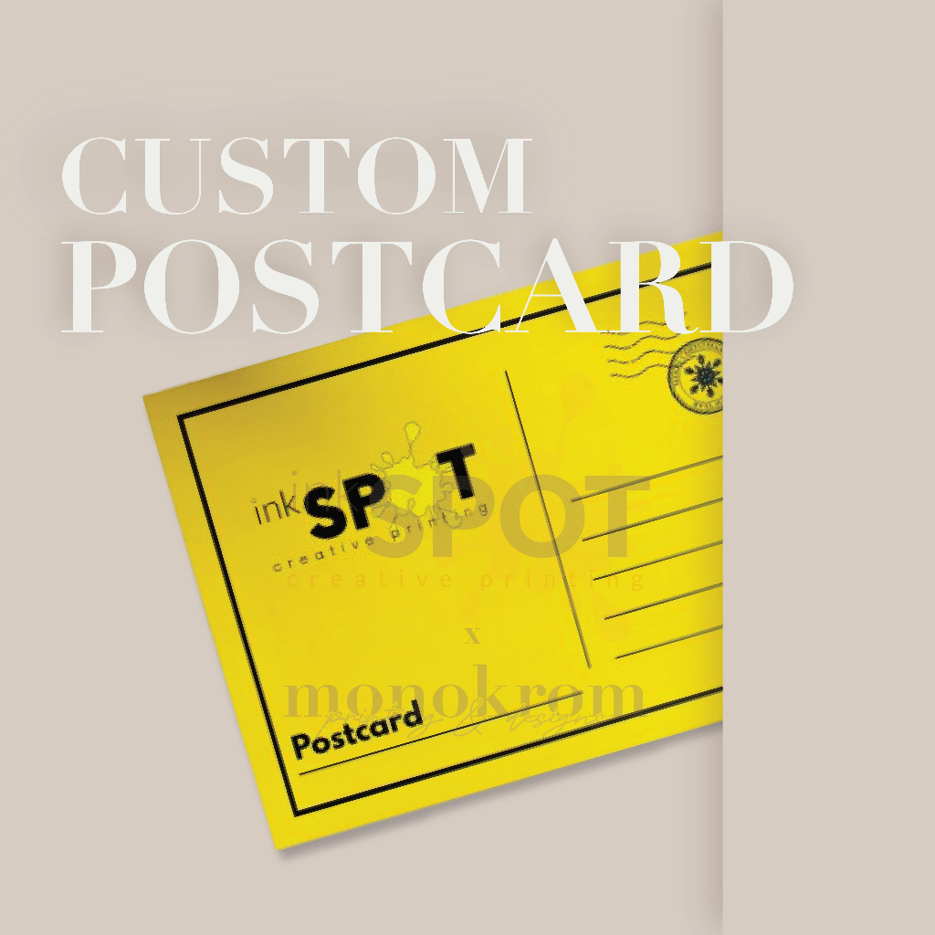 

Cetak Custom Kartu Pos / Post Card - 2 Muka