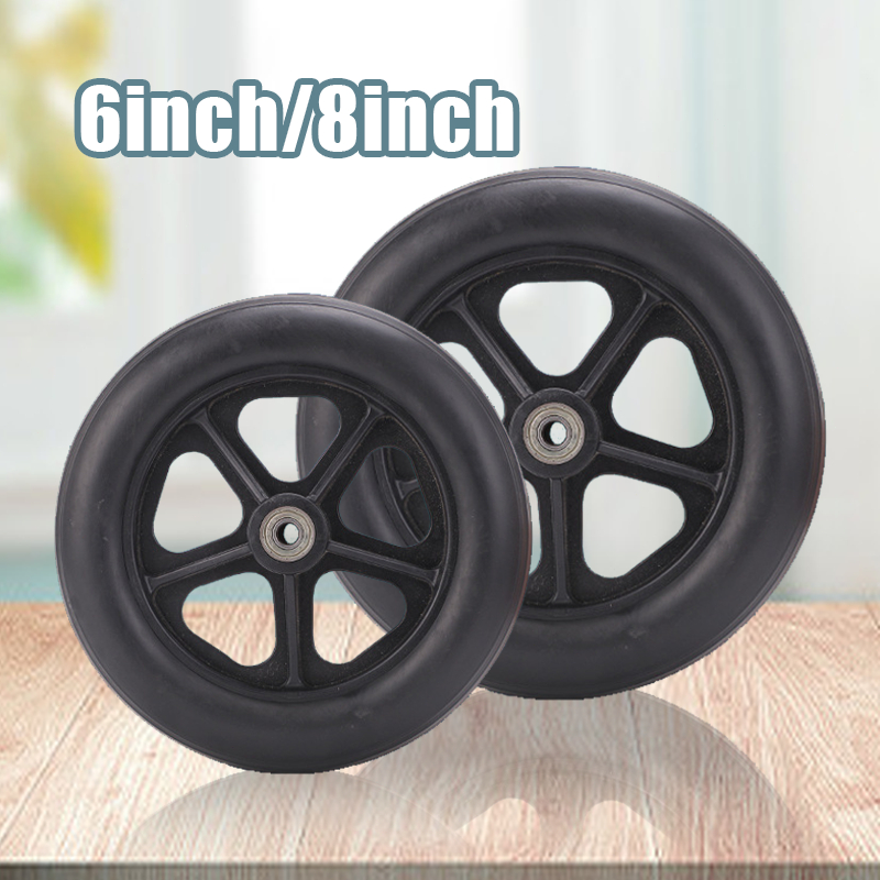 Roda Depan Kursi Roda / Roda Kursi Roda / Roda Bagian Depan Kursi Roda Ukuran 6 Incch 8 Inch