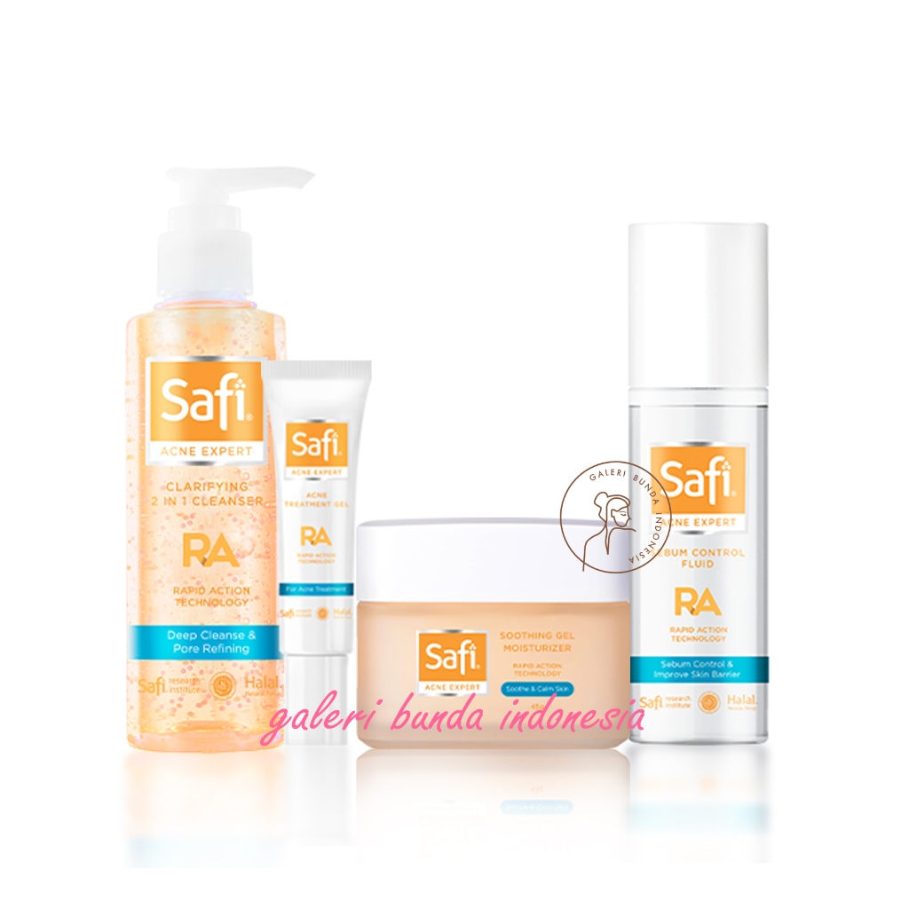 Paket Safi Acne Expert 4 Pcs  for Dry Skin/Kulit Kering
