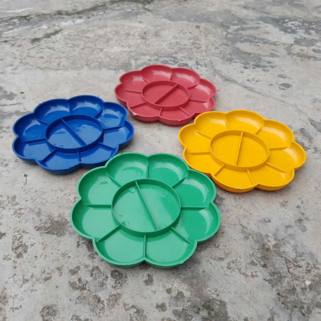

MIGUNANI 1 Pcs Palet Lukis Cat Air Diameter 12 Cm Palet Cat Air