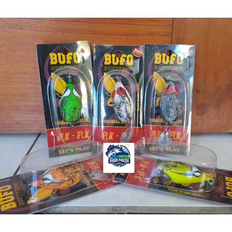 Bufo Softfrog TOGOK 4,5cm / 6gr / timah cor / Umpan Gabus dan Toman