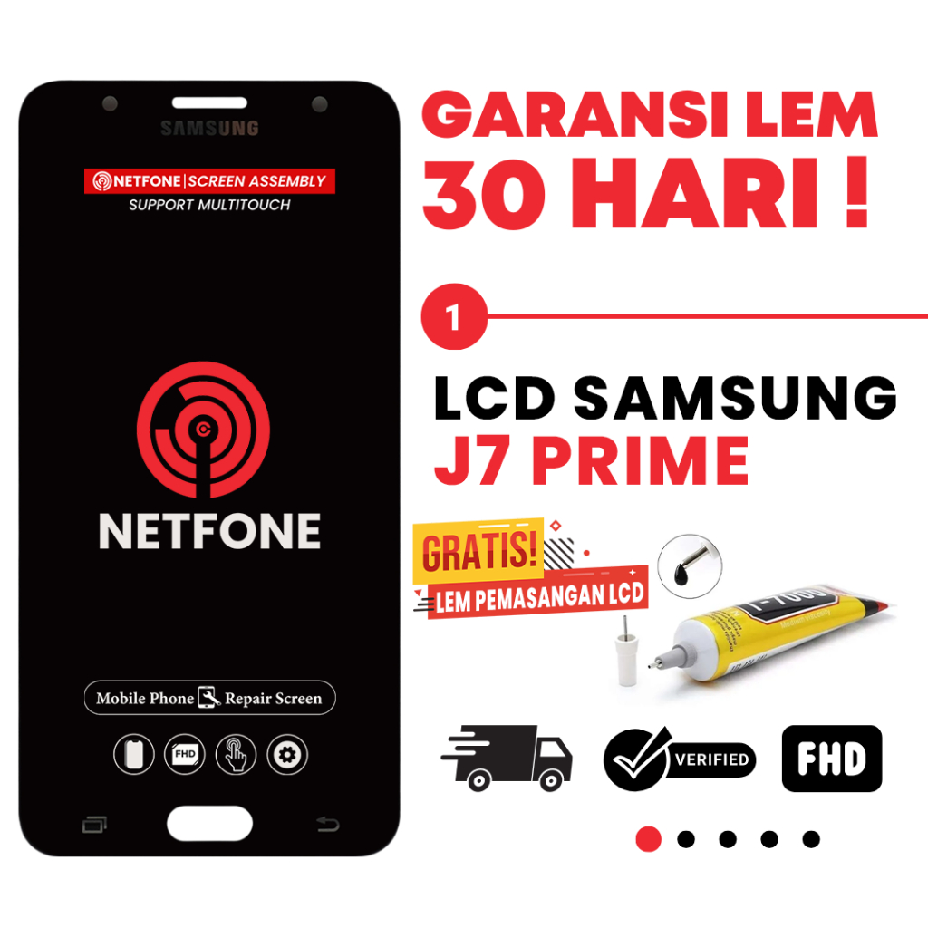 LCD ORIGINAL SAMSUNG J7 PRIME LCD TOUCHSCREEN FULLSET KUALITAS ORI 100%