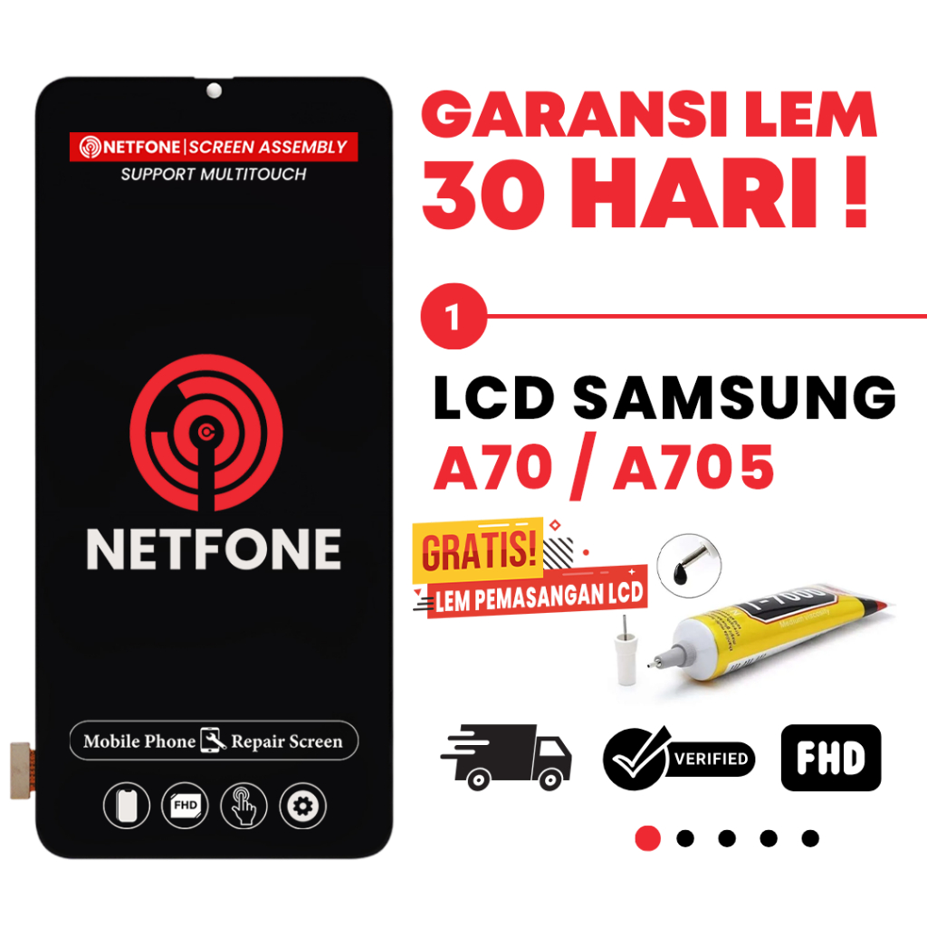 LCD ORIGINAL SAMSUNG A70 / A705 LCD TOUCHSCREEN FULLSET KUALITAS ORI 100% OLED