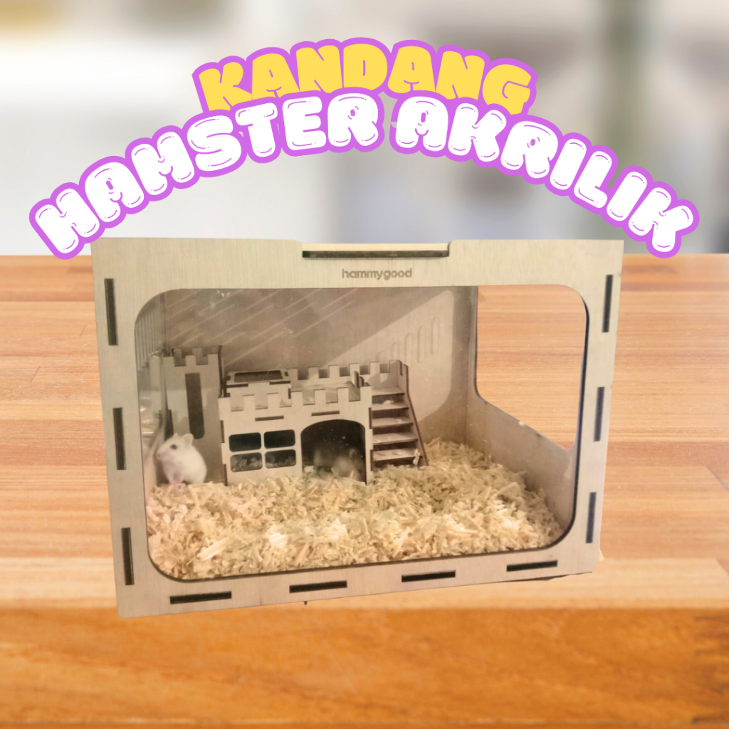 Kandang Hamster Akrilik Custom Puzzle HammyGood | Modular Aman & Mudah Kirim