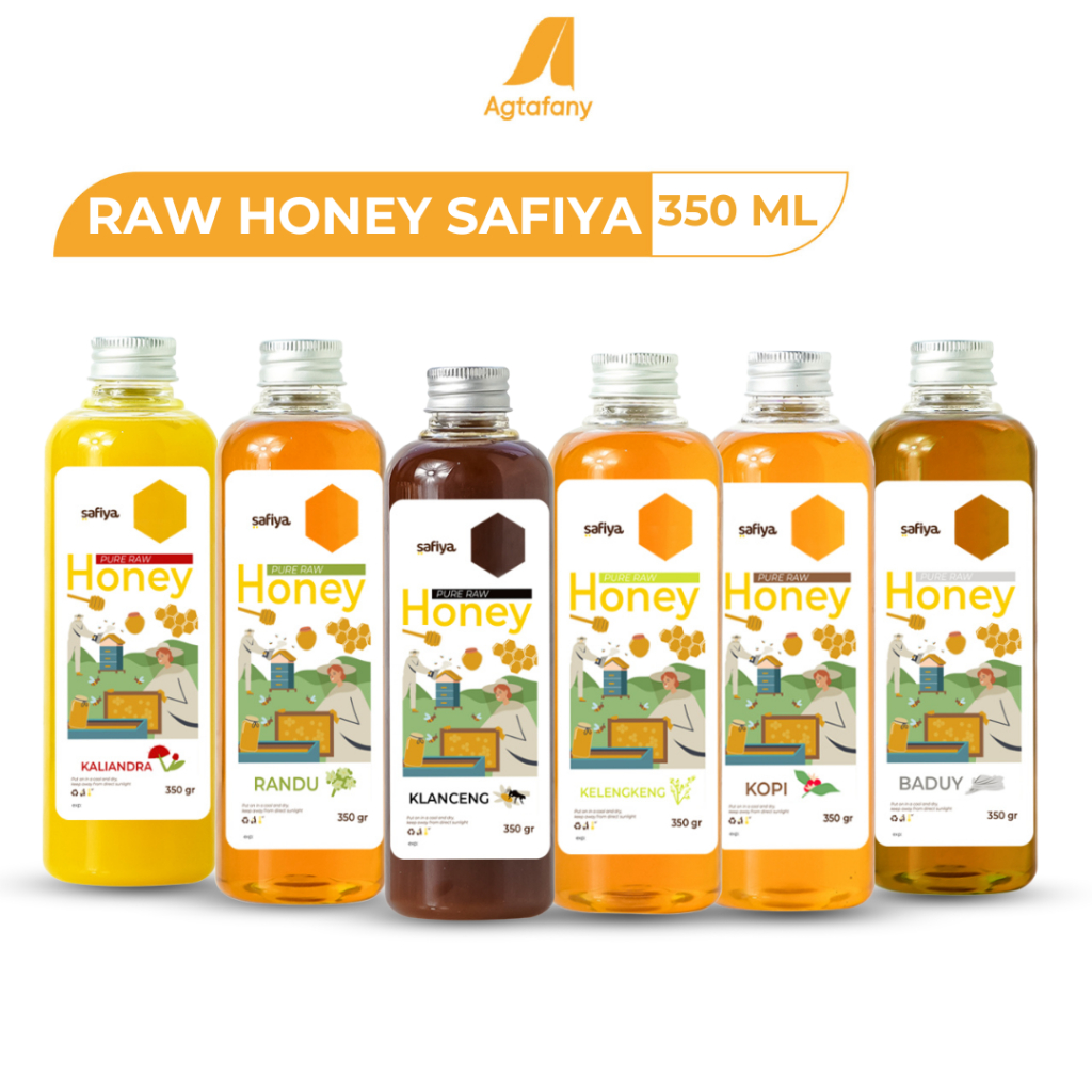 

Madu Murni Safiya 350 gr Raw Honey | Madu Asli Kelengkeng Klanceng Hutan Jambi Randu Kaliandra Kopi Baduy Madu Alami