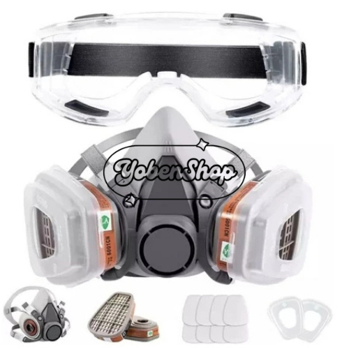 Perlengkapan Pelindung Pernapasan Masker Mask Gas Respirator Tukang Cat Bemper Mobil
