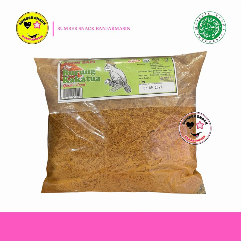 

Abon Sapi Cap Burung Kakatua (1kg)