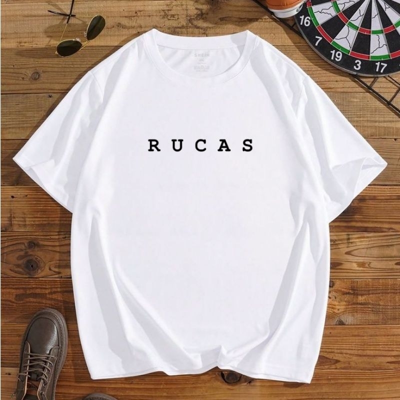 Baju Kaos Rucas Terbaru Casual Premium Distro / T-shirt Lengan Pendek Motif Sablon Rucas Terbaru