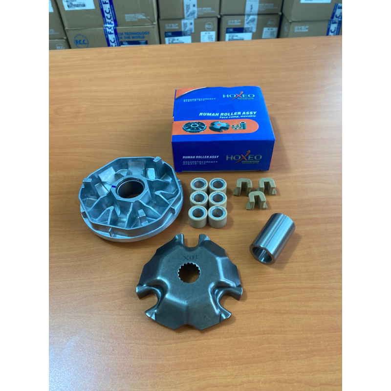 HOXEO Rumah Roller Assy Set Spin 125 / Hayate / Skydrive / Skywave / Asli Hoxeo