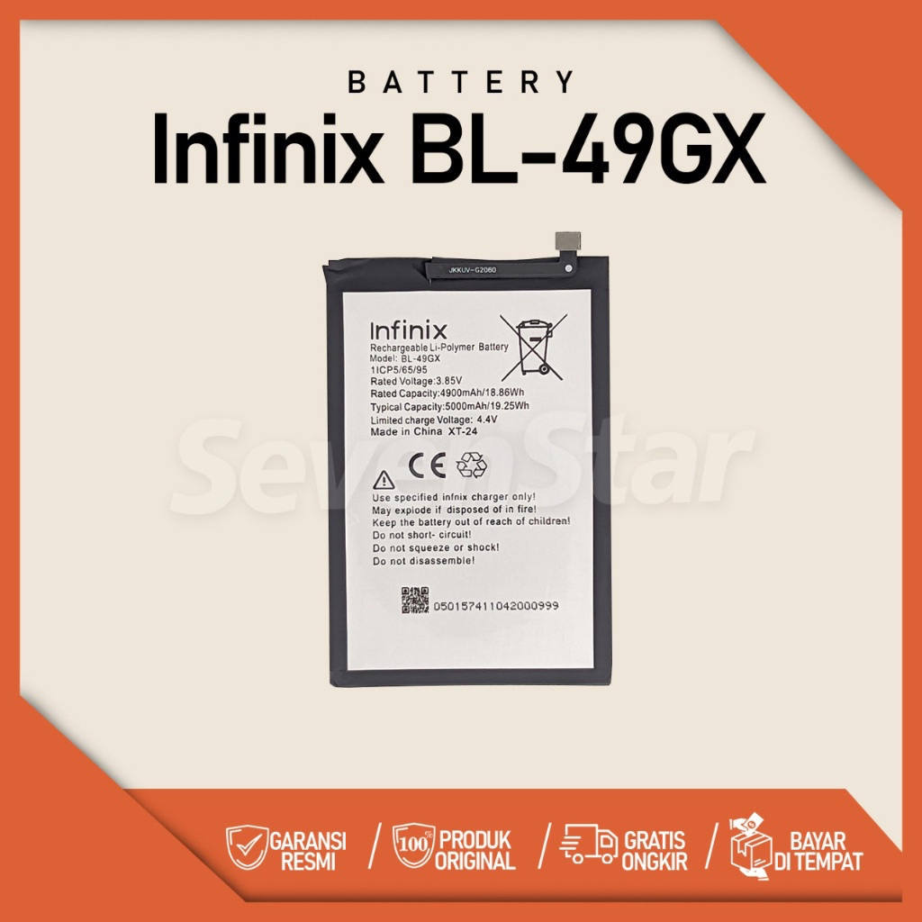 Battery Infinix BL-49GX Baterai nfinix Hot 11S X6812 X6812B BL 49GX BL49GX