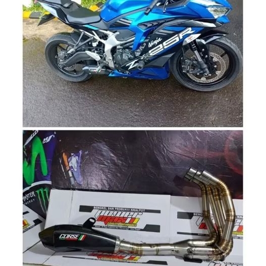Knalpot Racing ZX25R Underbelly Corse Full System (PNP)
