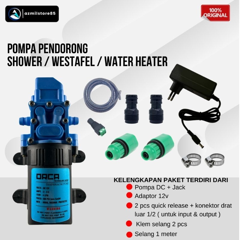 Pompa Dorong Shower / Westafel / Water Heater