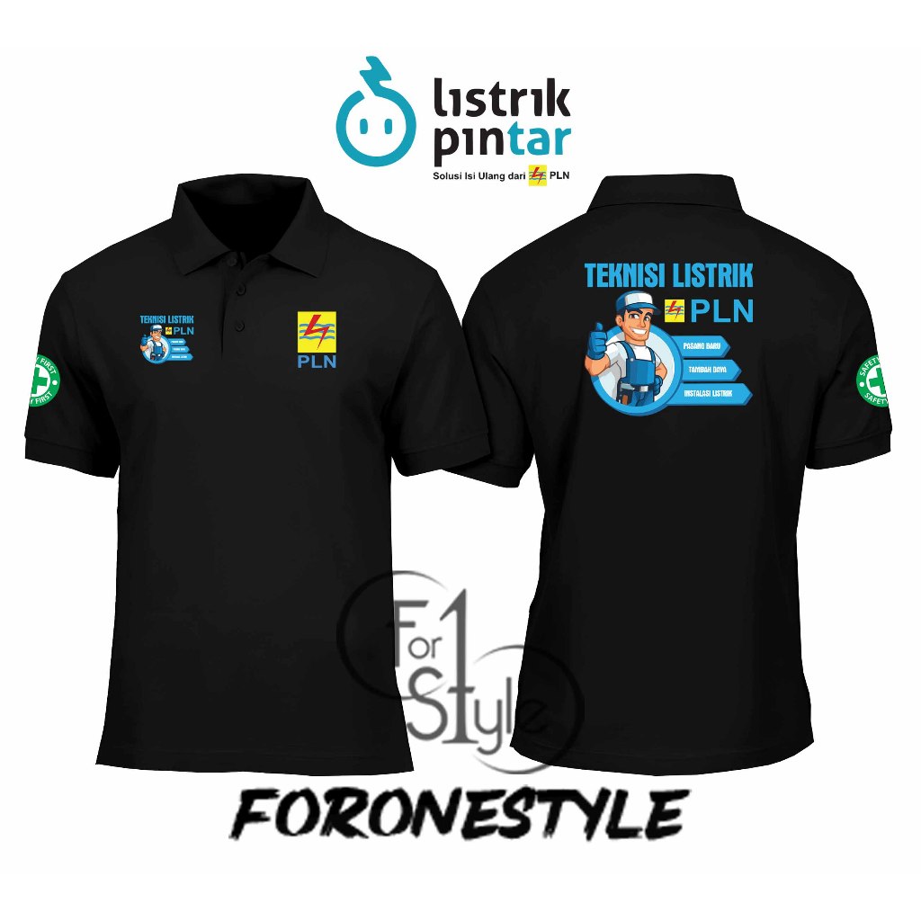 POLOSHIRT BERKERAH TEKNISI LISTRIK PLN - KAOS BERKERAH TEKNISI LISTRIK PLN