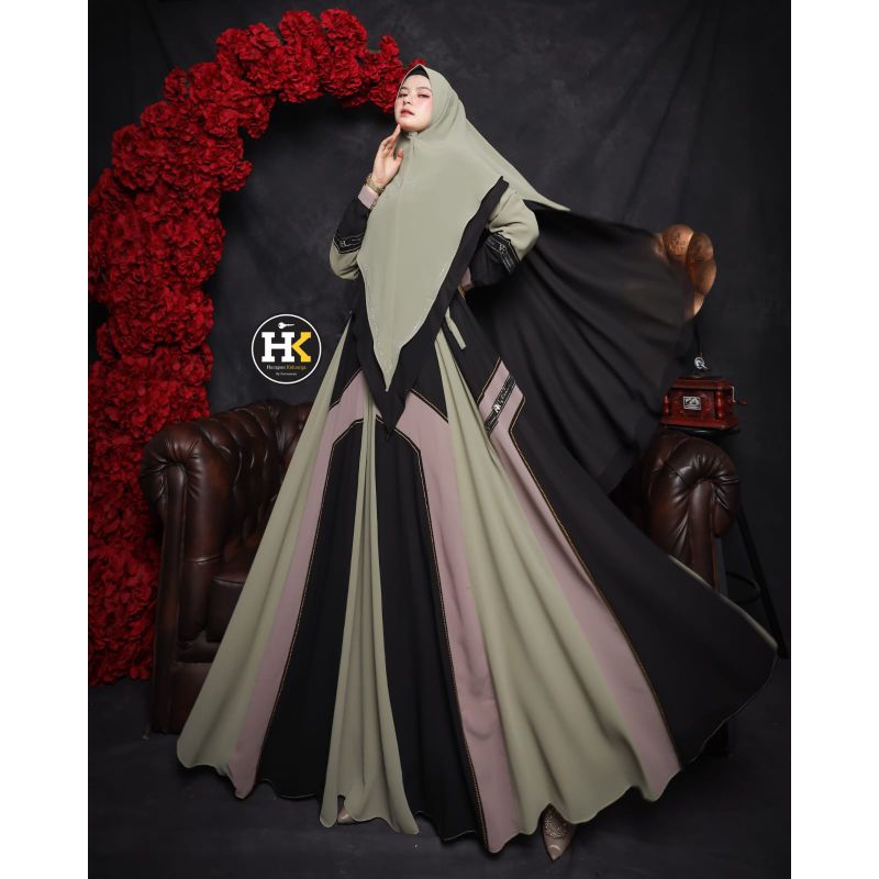 GAMIS AKASYA  SYARI BY HK DERMAWAN ORIGINAL PREMIUM MURAH