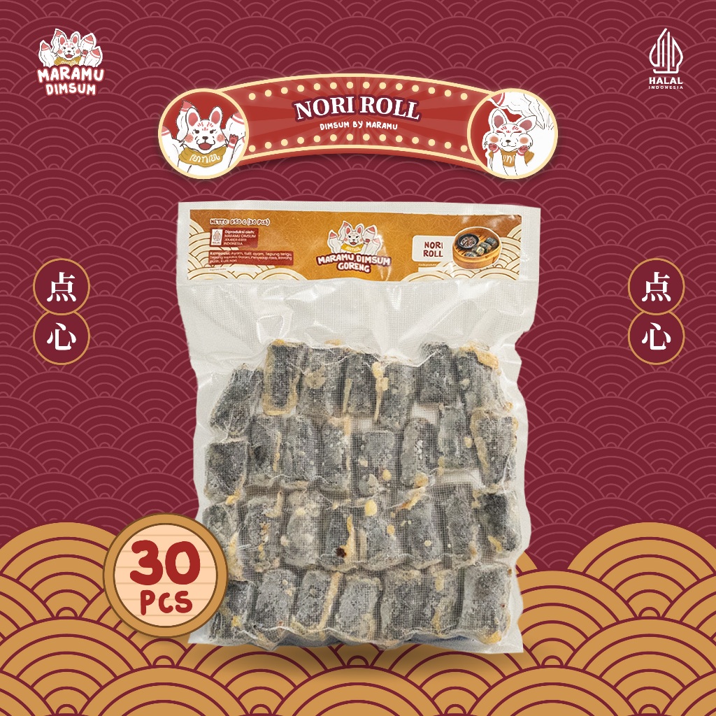 

Dimsum Nori Roll Isi 30 by Maramu Dimsum Jember Indonesia Halal (Frozen/Home Made/Fresh)