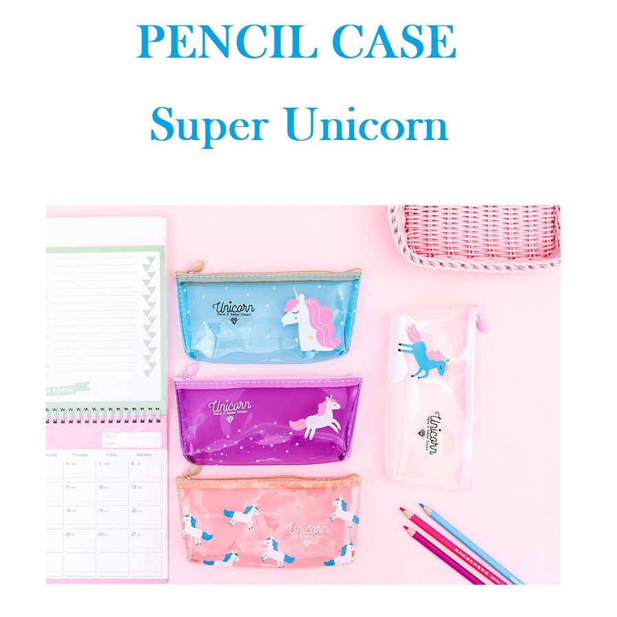 

Ennwen TP23 Tempat pensil Super Unicorn Tempat Kosmetik