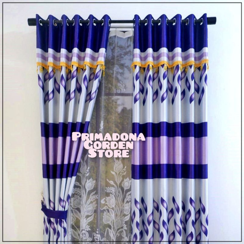 gorden jendela minimalis bahan blackout import mewah