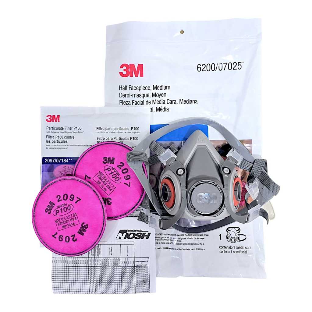 3M 6200 + 3M 2097-P100 Particulate Filter